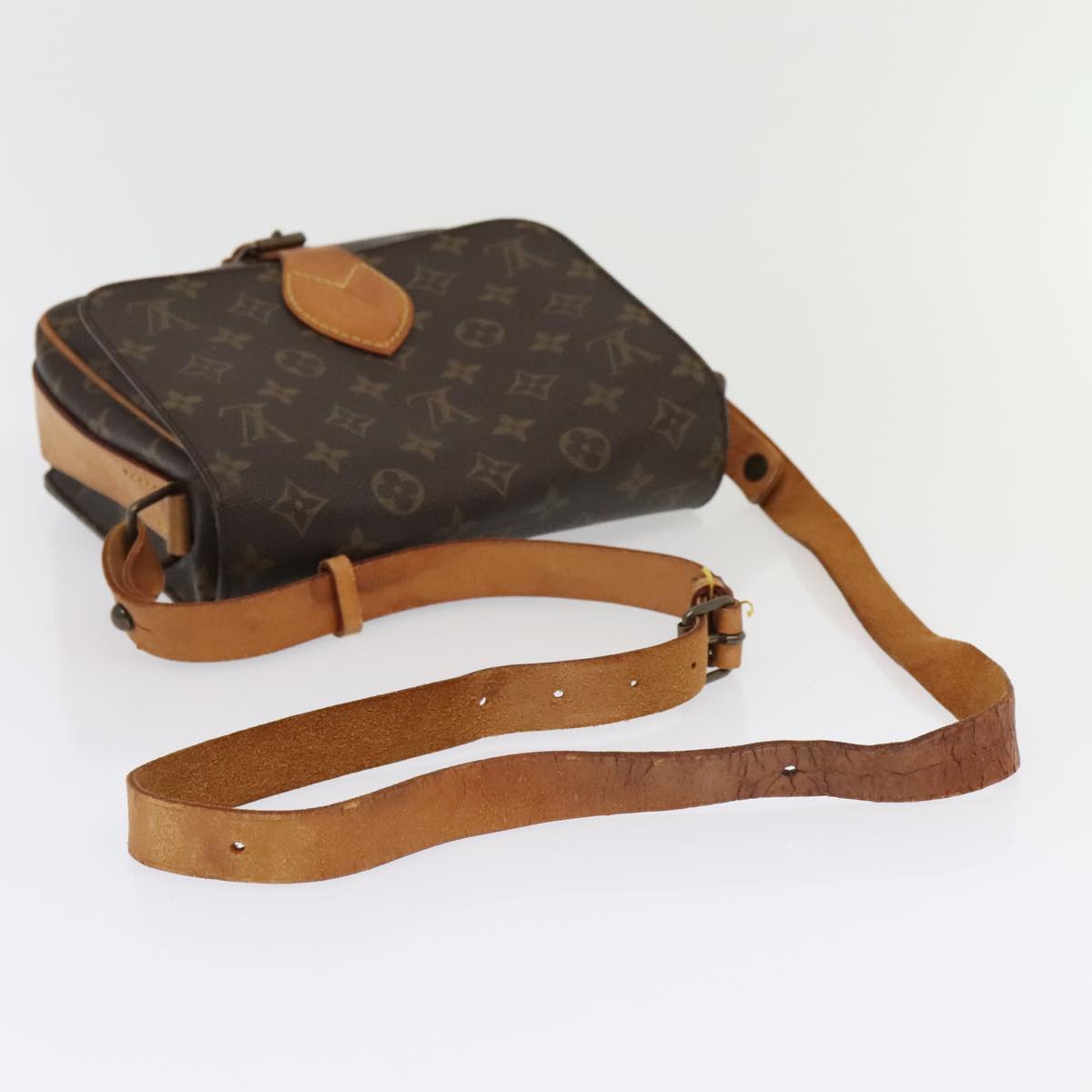 LOUIS VUITTON Monogram Cartouchiere MM Shoulder Bag M51253 LV Auth bs18343