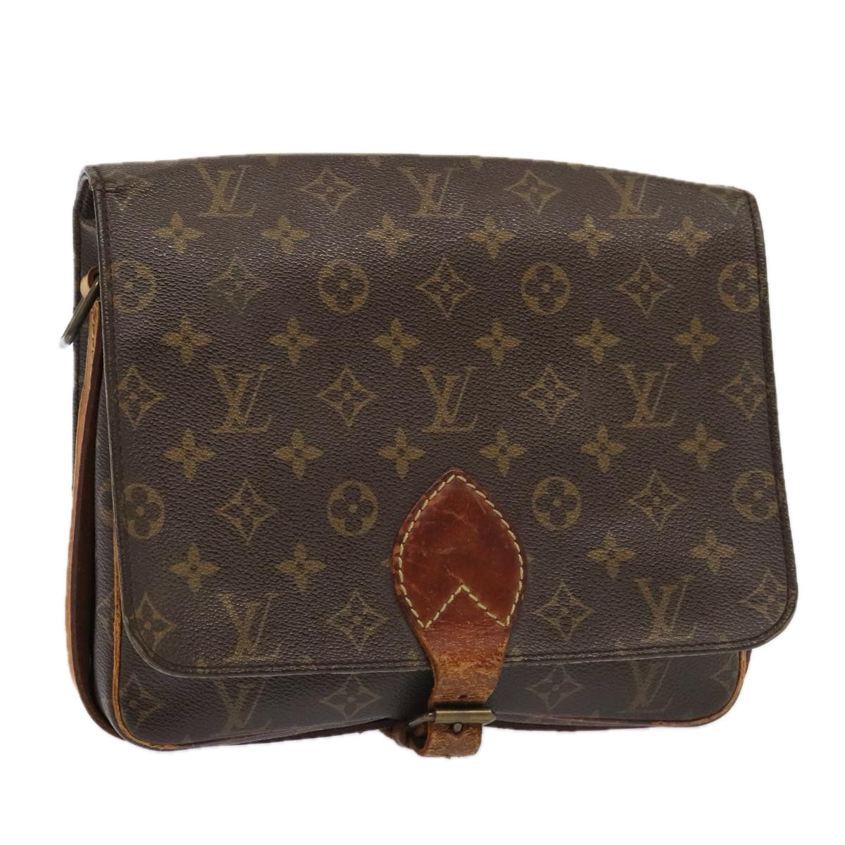 LOUIS VUITTON Monogram Cartouchiere GM Shoulder Bag M51252 LV Auth bs18358