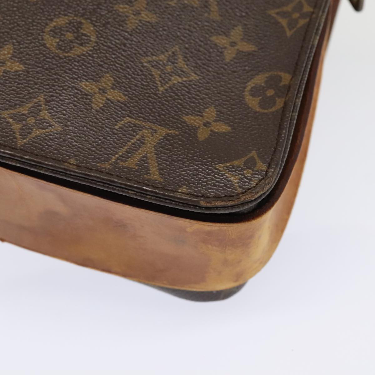 LOUIS VUITTON Monogram Cartouchiere GM Shoulder Bag M51252 LV Auth bs18358