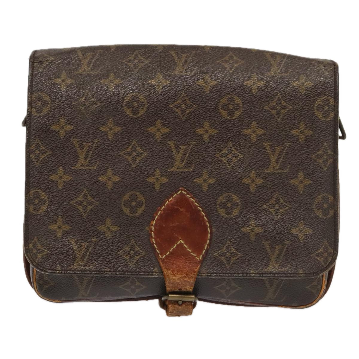 LOUIS VUITTON Monogram Cartouchiere GM Shoulder Bag M51252 LV Auth bs18358