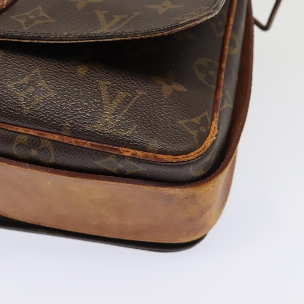 LOUIS VUITTON Monogram Cartouchiere GM Shoulder Bag M51252 LV Auth bs18358