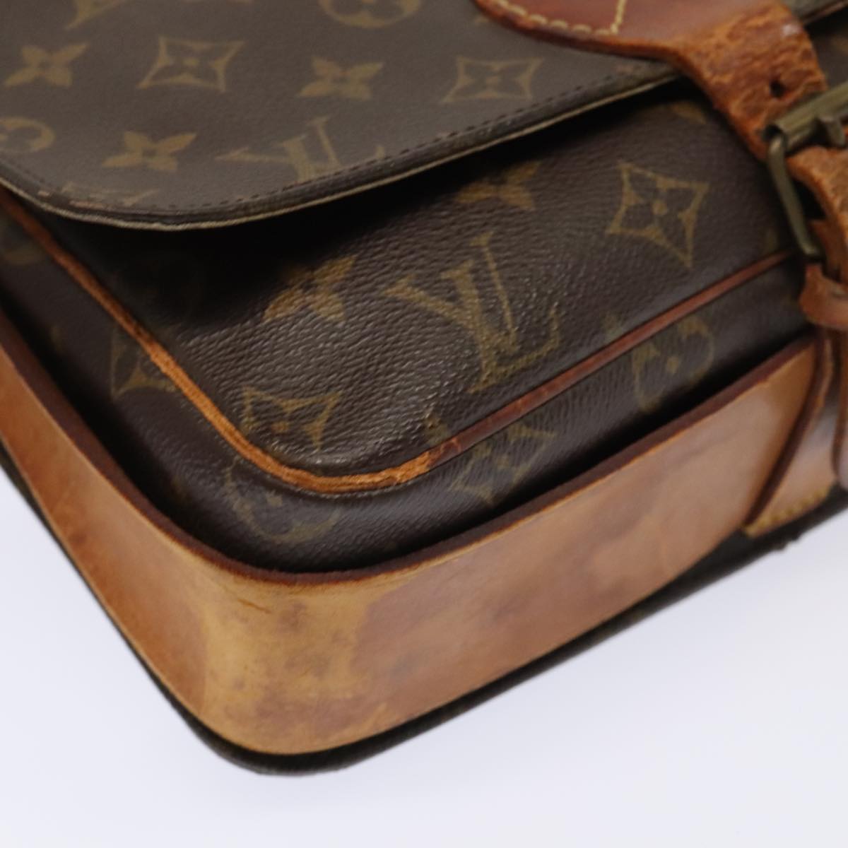 LOUIS VUITTON Monogram Cartouchiere GM Shoulder Bag M51252 LV Auth bs18358