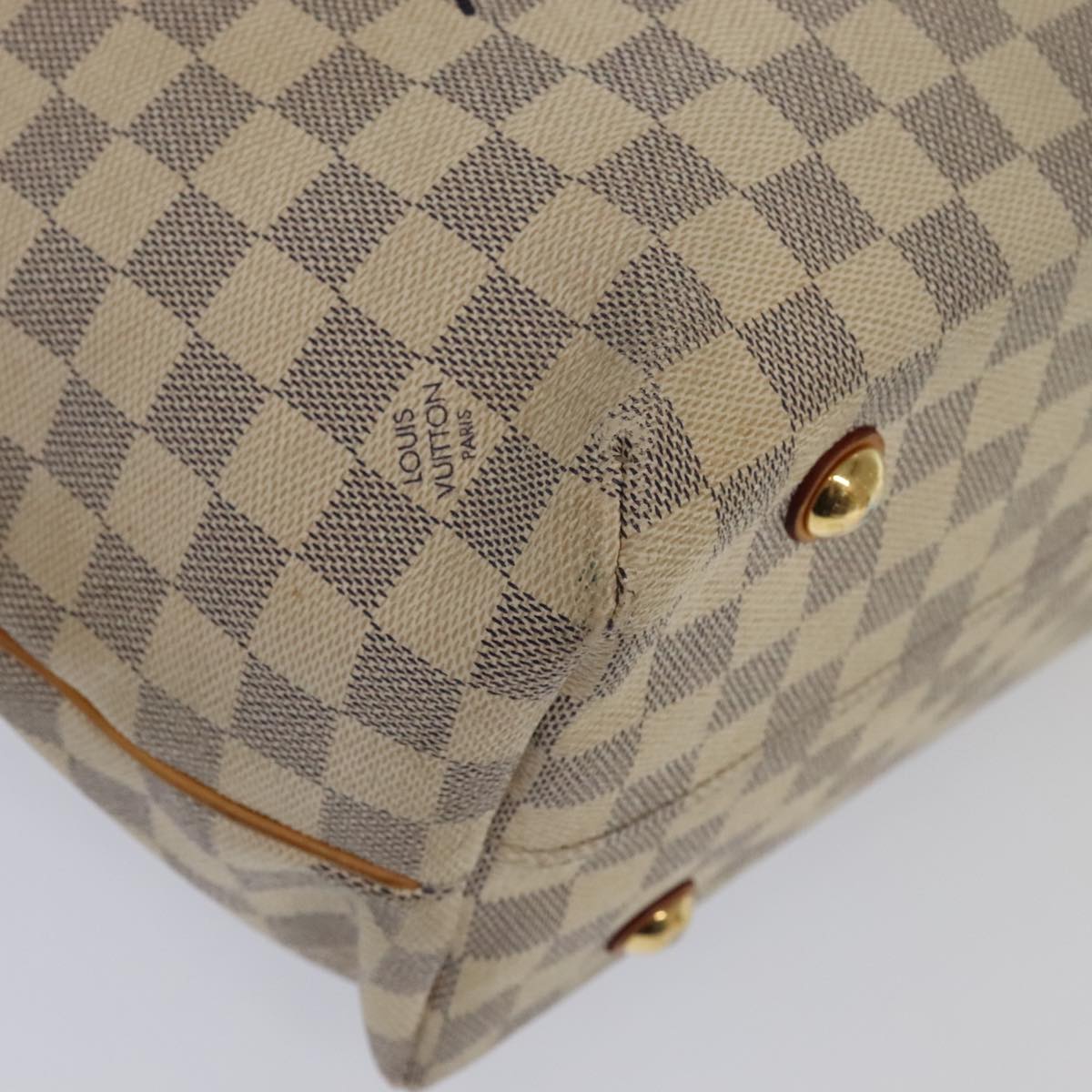 LOUIS VUITTON Damier Azur Cabas MM Shoulder Bag N41375 LV Auth bs18359