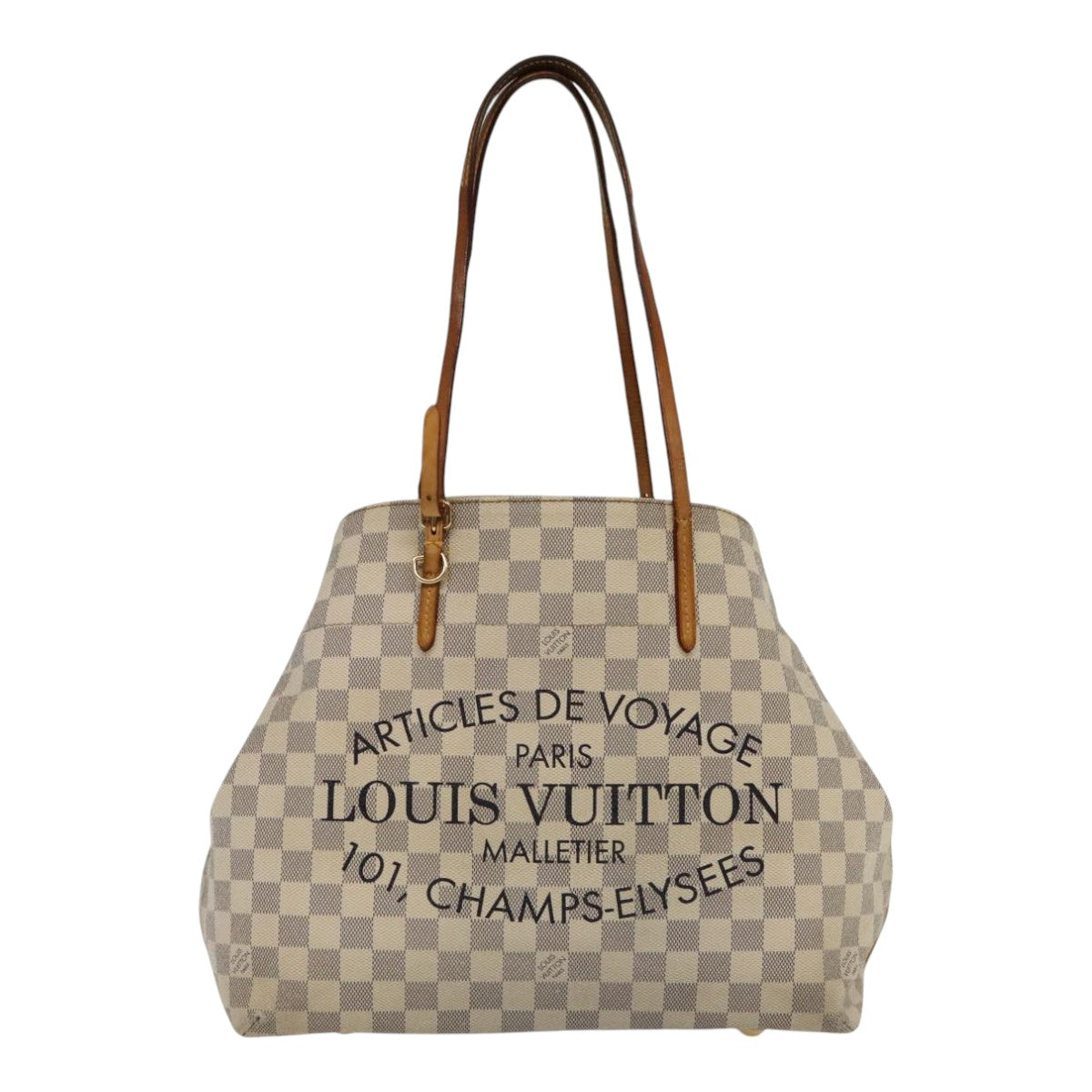 LOUIS VUITTON Damier Azur Cabas MM Shoulder Bag N41375 LV Auth bs18359