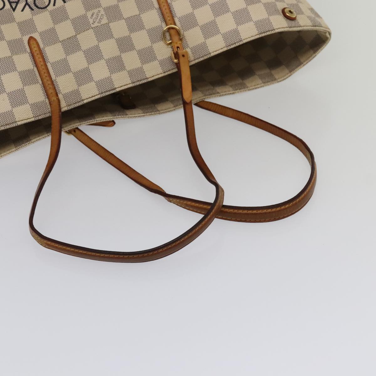 LOUIS VUITTON Damier Azur Cabas MM Shoulder Bag N41375 LV Auth bs18359