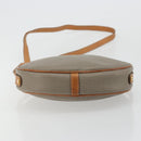 Christian Dior Shoulder Bag Leather PVC Gray Gold Auth bs18377-15