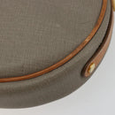Christian Dior Shoulder Bag Leather PVC Gray Gold Auth bs18377-10