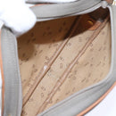 Christian Dior Shoulder Bag Leather PVC Gray Gold Auth bs18377-12