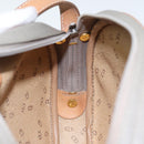 Christian Dior Shoulder Bag Leather PVC Gray Gold Auth bs18377-18