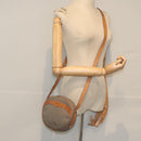 Christian Dior Shoulder Bag Leather PVC Gray Gold Auth bs18377-20