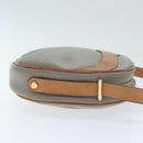 Christian Dior Shoulder Bag Leather PVC Gray Gold Auth bs18377-3