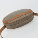 Christian Dior Shoulder Bag Leather PVC Gray Gold Auth bs18377-6