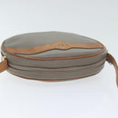 Christian Dior Shoulder Bag Leather PVC Gray Gold Auth bs18377-6