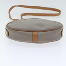 Christian Dior Shoulder Bag Leather PVC Gray Gold Auth bs18377-5