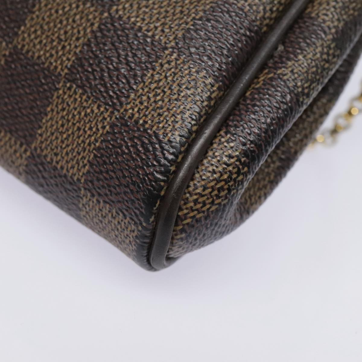 LOUIS VUITTON Damier Ebene Eva Shoulder Bag 2way N55213 LV Auth bs18378