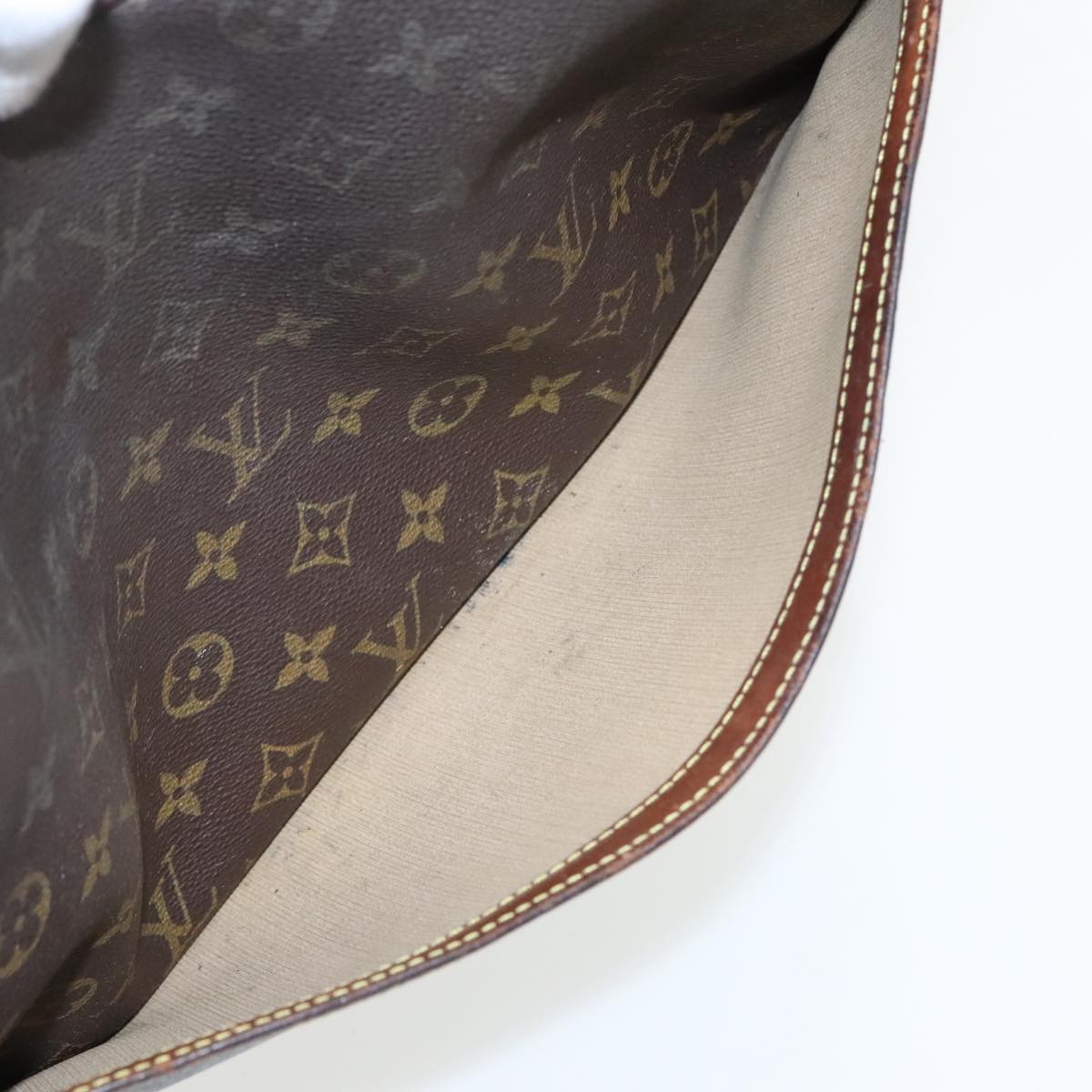 LOUIS VUITTON Monogram Reporter GM Shoulder Bag M45252 LV Auth bs18383