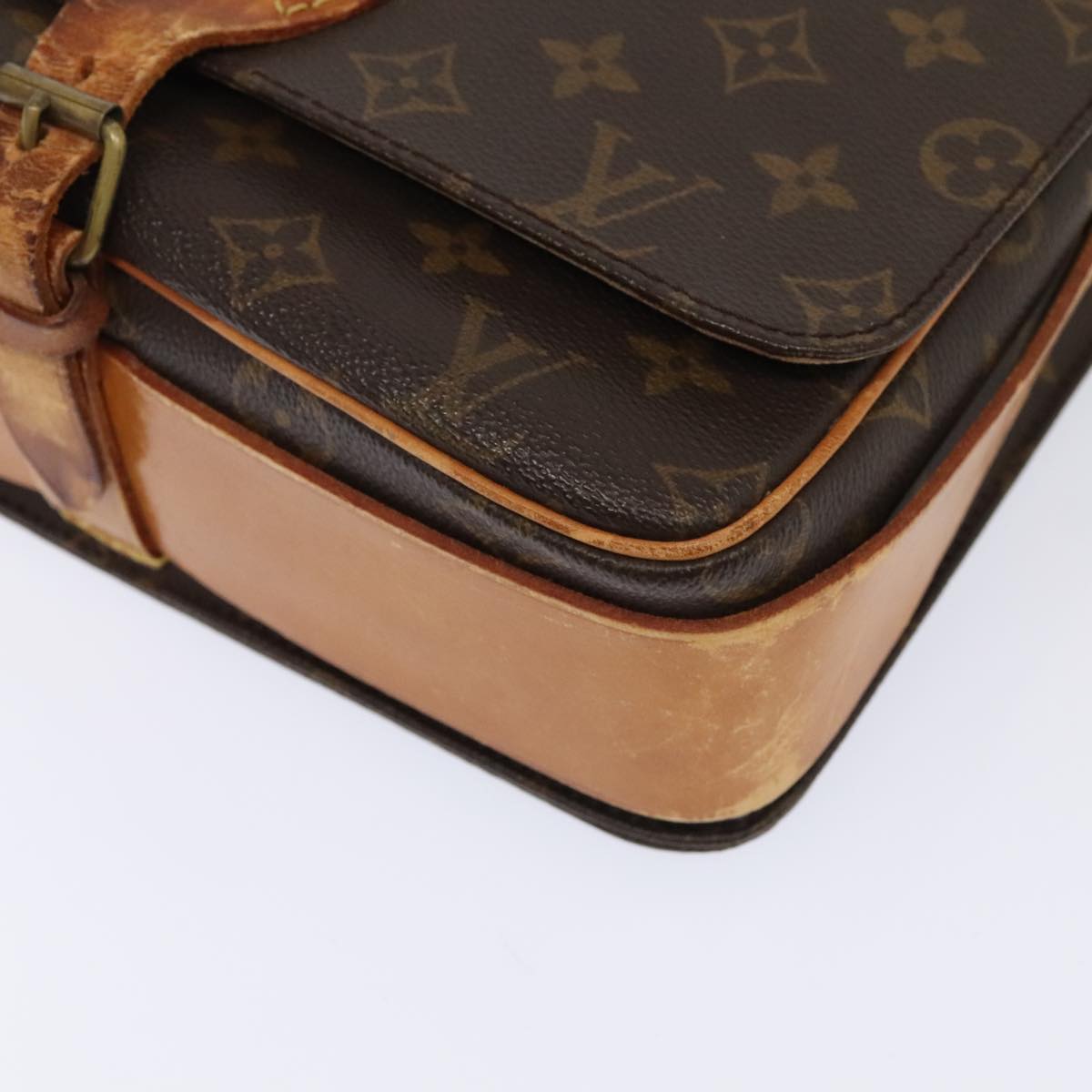 LOUIS VUITTON Monogram Cartouchiere GM Shoulder Bag M51252 LV Auth bs18392