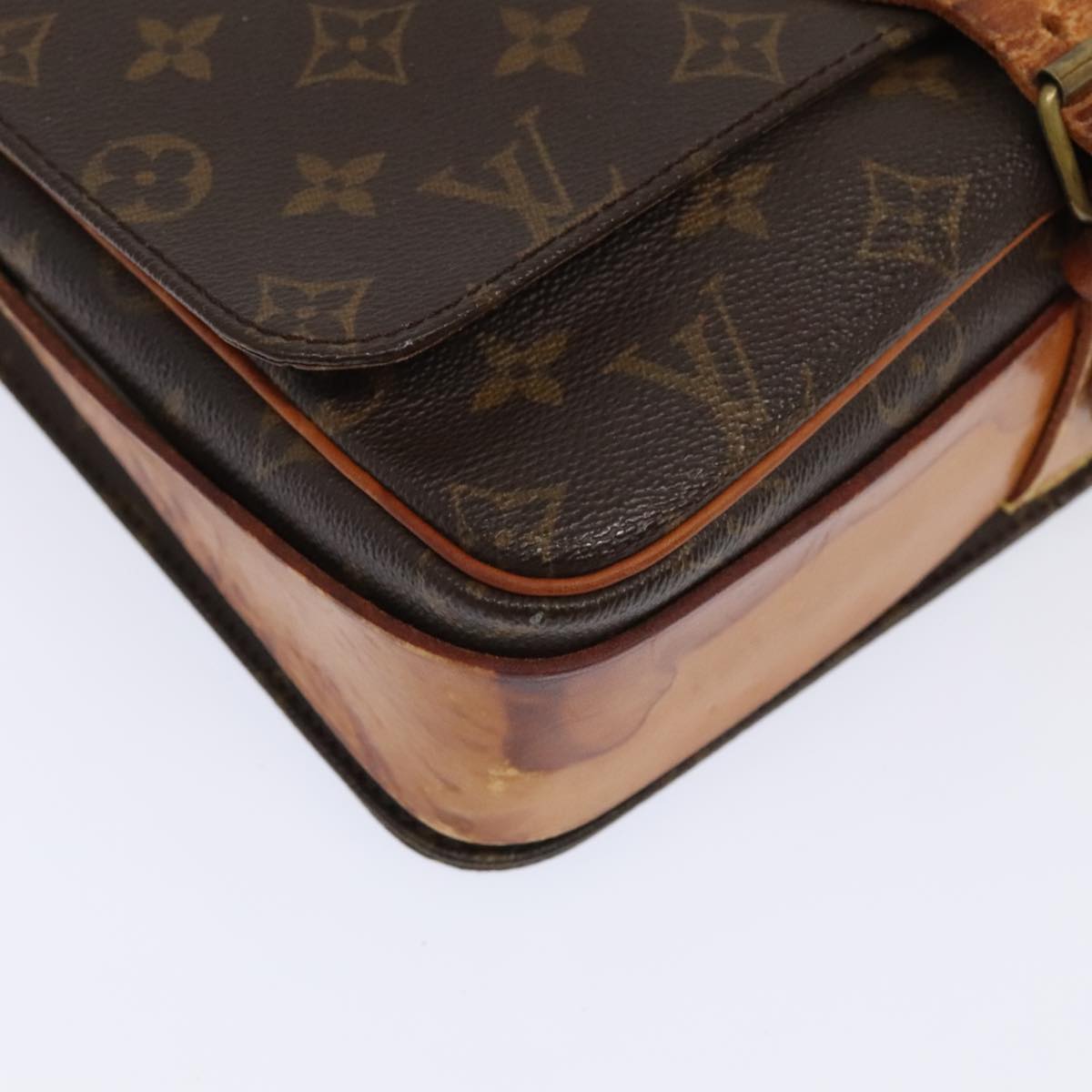 LOUIS VUITTON Monogram Cartouchiere GM Shoulder Bag M51252 LV Auth bs18392