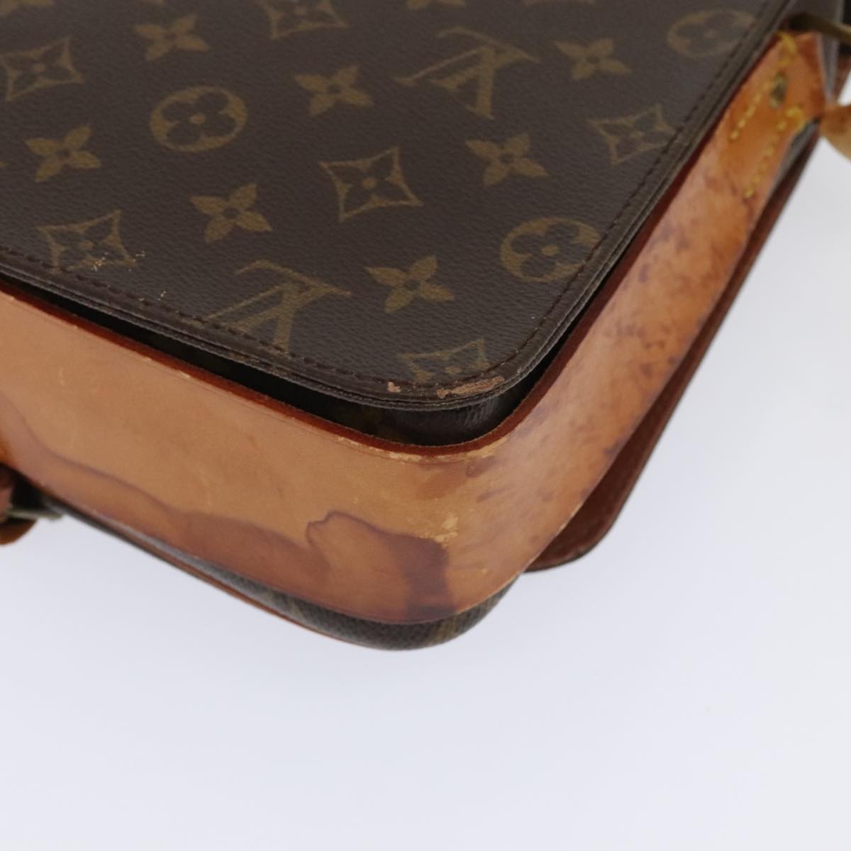 LOUIS VUITTON Monogram Cartouchiere GM Shoulder Bag M51252 LV Auth bs18392