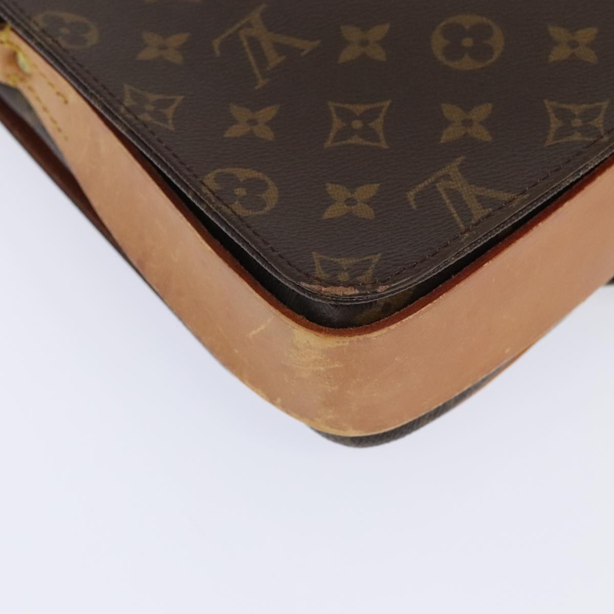 LOUIS VUITTON Monogram Cartouchiere GM Shoulder Bag M51252 LV Auth bs18392