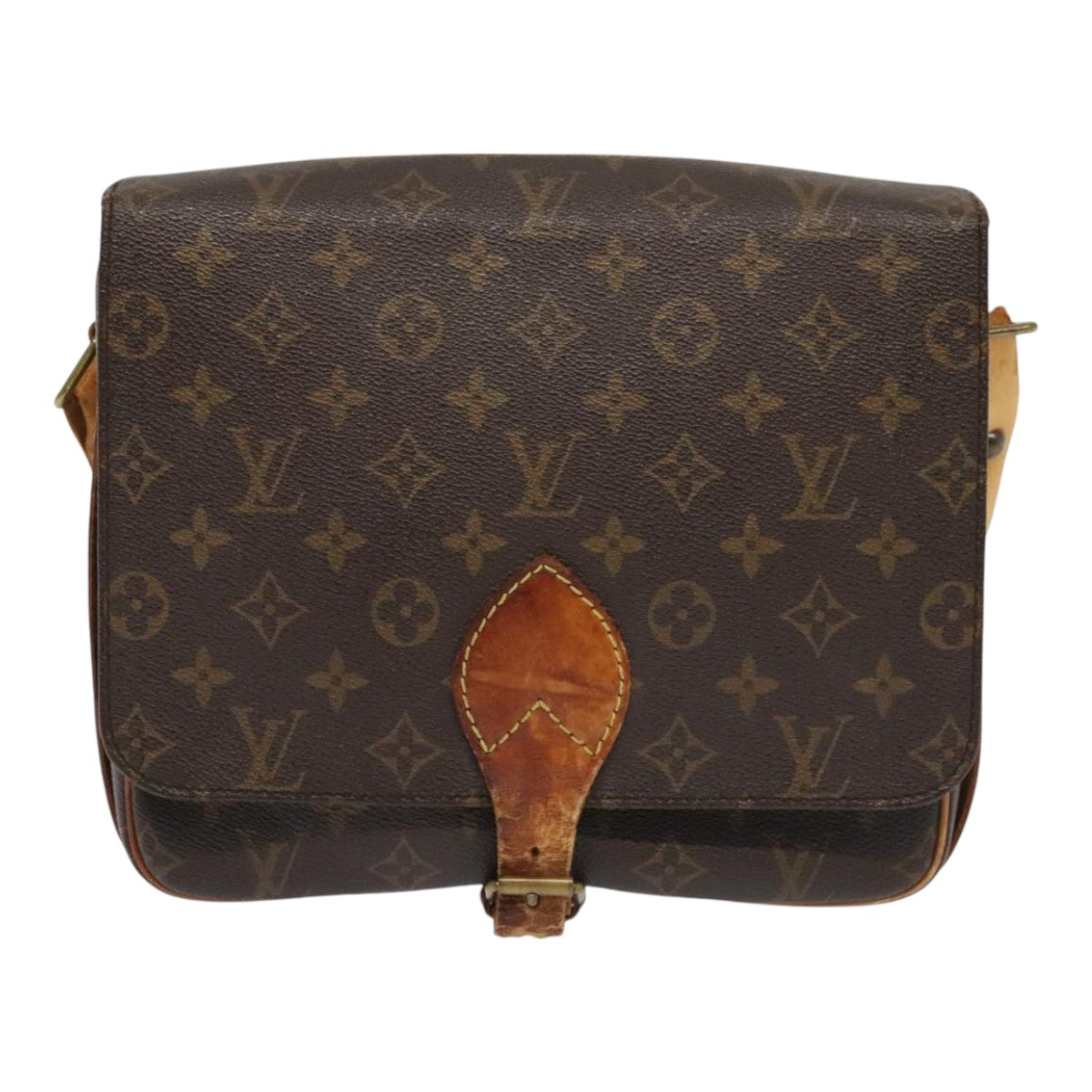 LOUIS VUITTON Monogram Cartouchiere GM Shoulder Bag M51252 LV Auth bs18392