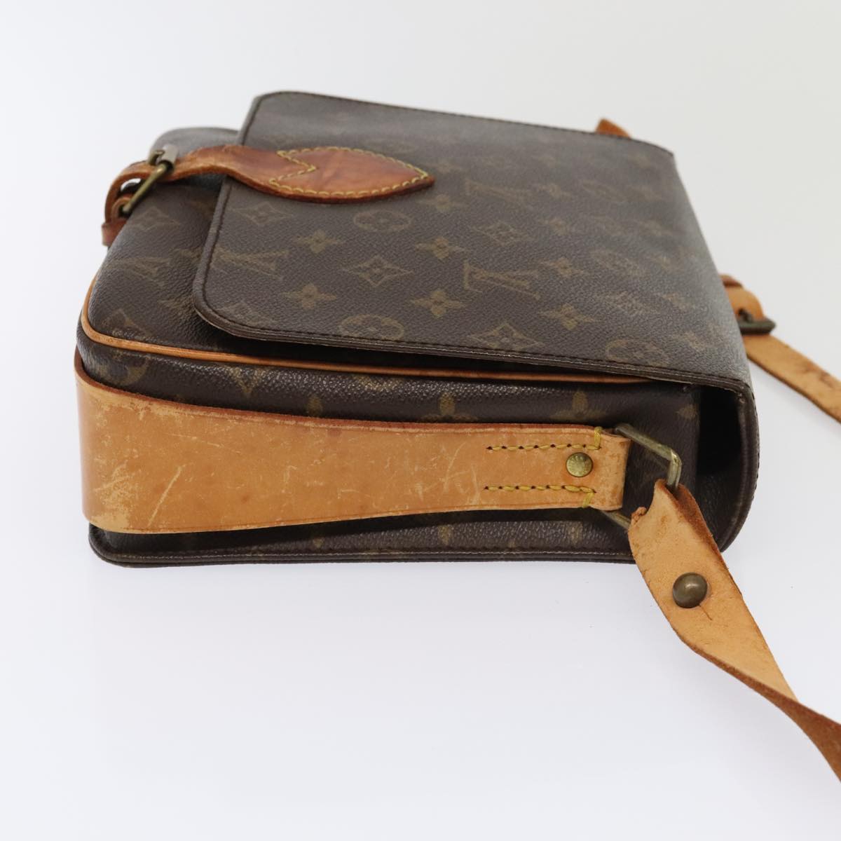 LOUIS VUITTON Monogram Cartouchiere GM Shoulder Bag M51252 LV Auth bs18392