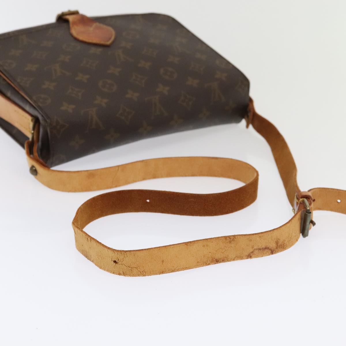 LOUIS VUITTON Monogram Cartouchiere GM Shoulder Bag M51252 LV Auth bs18392