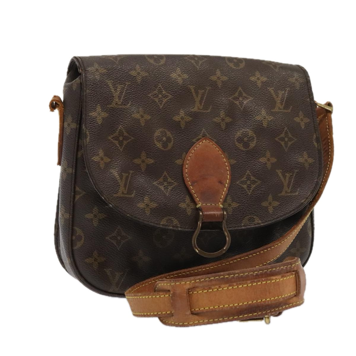 LOUIS VUITTON Monogram Saint Cloud GM Shoulder Bag M51242 LV Auth bs18393