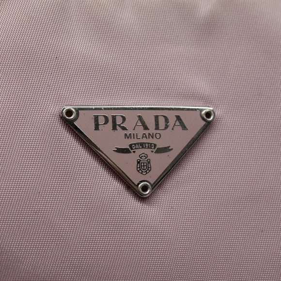 PRADA Mini Hand Bag Nylon Pink Auth bs18406
