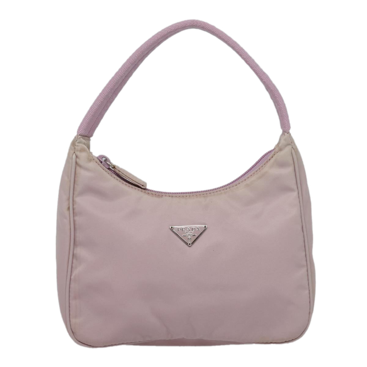 PRADA Mini Hand Bag Nylon Pink Auth bs18406 - 0