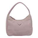 PRADA Mini Hand Bag Nylon Pink Auth bs18406-2