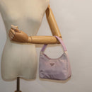 PRADA Mini Hand Bag Nylon Pink Auth bs18406-21