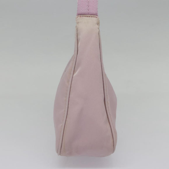 PRADA Mini Hand Bag Nylon Pink Auth bs18406