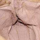 PRADA Hand Bag Leather Beige Gold Auth bs18407-20