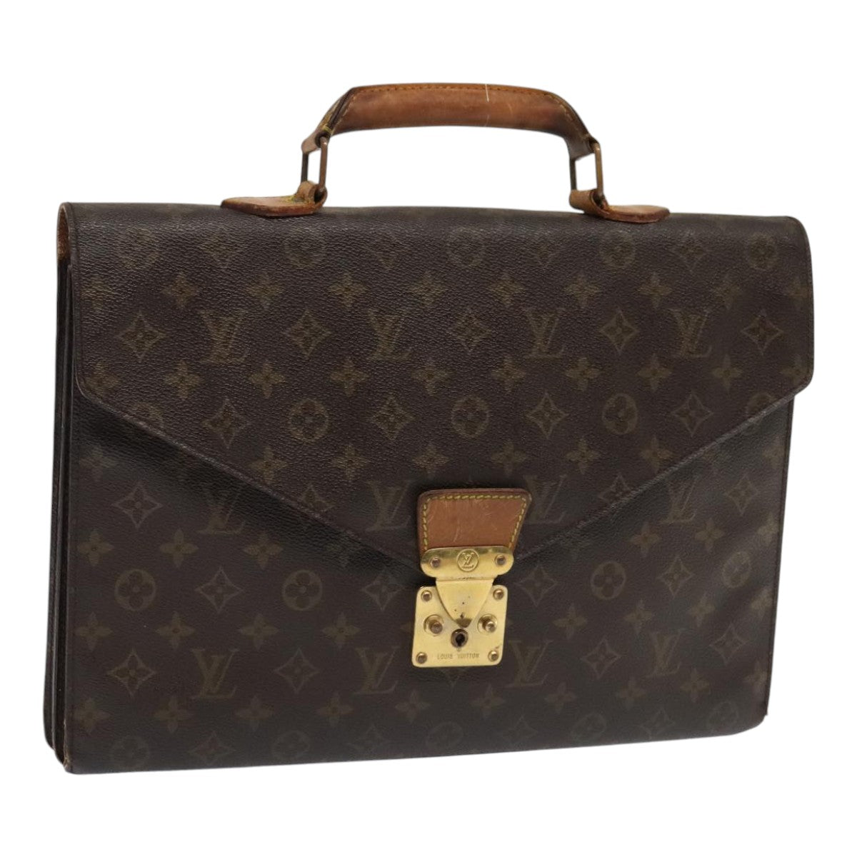 LOUIS VUITTON Monogram Serviette Conseiller Briefcase M53331 LV Auth bs18422