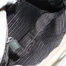 PRADA Tote Bag Nylon Beige Silver Auth bs18439-11