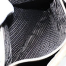 PRADA Tote Bag Nylon Beige Silver Auth bs18439-22