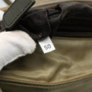 PRADA Tote Bag Nylon Beige Silver Auth bs18439-12