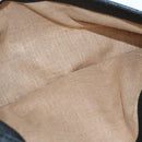 FENDI Celeria Shoulder Bag Leather Black Gold Auth bs18442-26