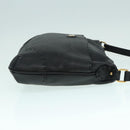 FENDI Celeria Shoulder Bag Leather Black Gold Auth bs18442-3