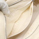 CHANEL Matelasse Hand Bag Leather White Silver CC Auth bs18457-21