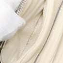 CHANEL Matelasse Hand Bag Leather White Silver CC Auth bs18457-22