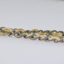 CHANEL Matelasse Chain Shoulder Bag Leather Beige Silver CC Auth bs18463-14