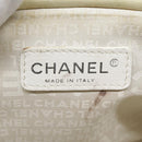 CHANEL Matelasse Chain Shoulder Bag Leather Beige Silver CC Auth bs18463-21