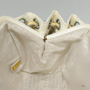 CHANEL Matelasse Chain Shoulder Bag Leather Beige Silver CC Auth bs18463-22