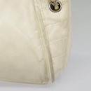 CHANEL Matelasse Chain Shoulder Bag Leather Beige Silver CC Auth bs18463-4