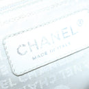 CHANEL COCO Mark Tote Bag Canvas Beige Silver CC Auth bs18464-21