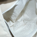 CHANEL COCO Mark Tote Bag Canvas Beige Silver CC Auth bs18464-25