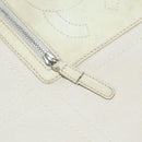 CHANEL COCO Mark Tote Bag Canvas Beige Silver CC Auth bs18464-26