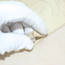 CHANEL COCO Mark Tote Bag Canvas Beige Silver CC Auth bs18464-10